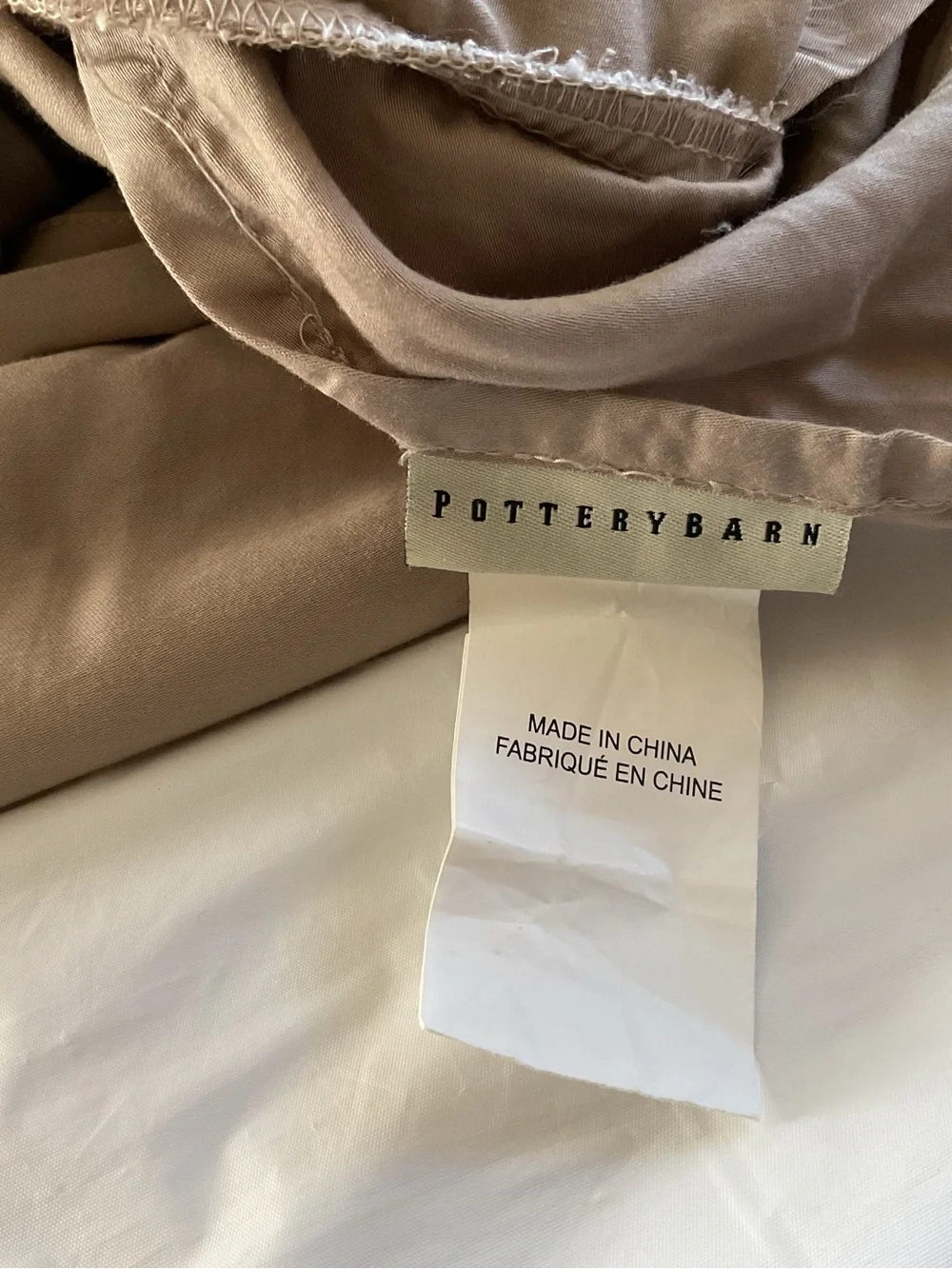 Pottery Barn Silky Tencel Lyocell Queen Duvet Cover Flax Linen Borders 3PCS